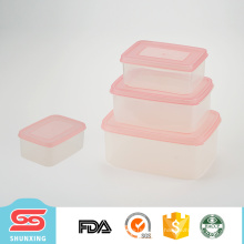 Многофункциональный пластик держать свежий квадратная коробка пищевых контейнеров с 4 шт.
